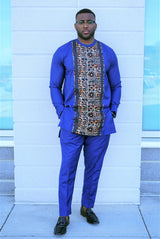 MJ Men Long Sleeve Shirt and Pant