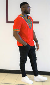 KAGISO Red Dashiki T-Shirt