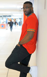 KAGISO Red Dashiki T-Shirt