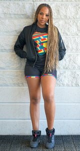 MUMBI African print T-Shirt and Shorts