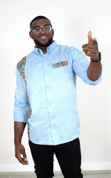 ADDO African Print Button Down Shirt
