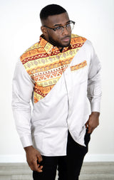 MALIK African Print Button Down Shirt