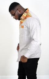 MALIK African Print Button Down Shirt