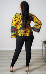 KEVA African Print Top