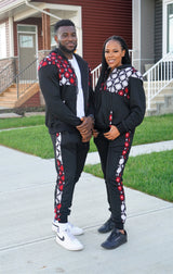 ANDILE Unisex African Print Jogger Pants for Adults