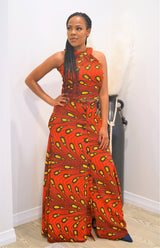 SUMA African Crop Top & Maxi Skirt