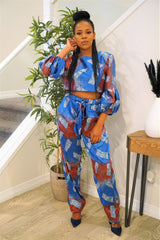 TAIFA African Print Top and Pant