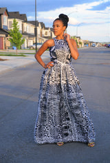 KEFILWE African Print Maxi Dress