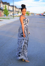 KEFILWE African Print Maxi Dress