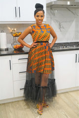DERA African Print Dress