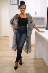 LESEGO African Print Light Kimono