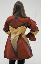 IMARA African Print Midi Dress