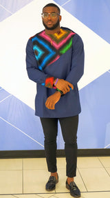 TIFE  African Print Long Sleeve Shirt