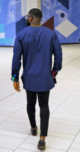 TIFE  African Print Long Sleeve Shirt