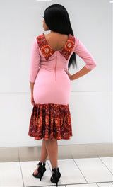 ADIAHA African Print Midi Dress