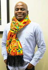 Pelumi  Unisex African print kente scarf