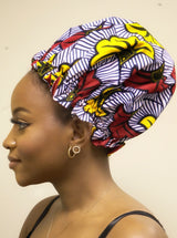 African print bonnet/ Yuwa