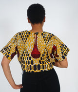 EJIRO African Print Crop Top