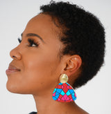 HALIMA Red Cultural Earrings