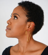 JAMILAH Map of Africa Gold Earrings