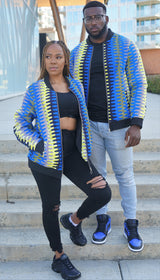 Chima African Print Unisex Bomber Jacket