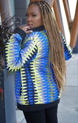 Chima African Print Unisex Bomber Jacket