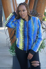 Chima African Print Unisex Bomber Jacket