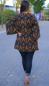 Makena African Print Kimono