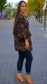 Makena African Print Kimono