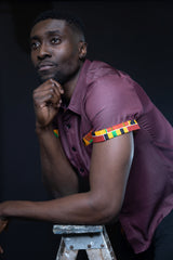 Kente Short Sleeve Shirt Casual for Men
