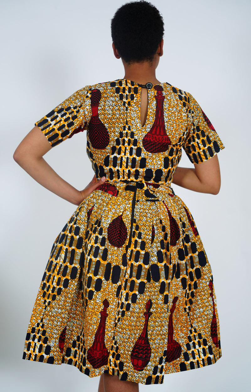 METE African Print Skirt
