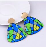 HALIMA Blue Cultural Earrings