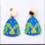 HALIMA Blue Cultural Earrings