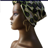 JAMILAH Map of Africa Gold Earrings