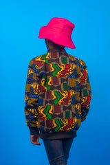 EGHOSA African Print Unisex Children Bomber Jacket 2- 12 yrs