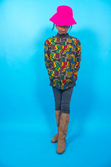 EGHOSA African Print Unisex Children Bomber Jacket 2- 12 yrs
