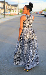 KEFILWE African Print Maxi Dress