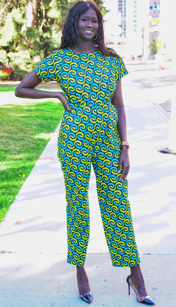 Ifueko African print jumpsuit