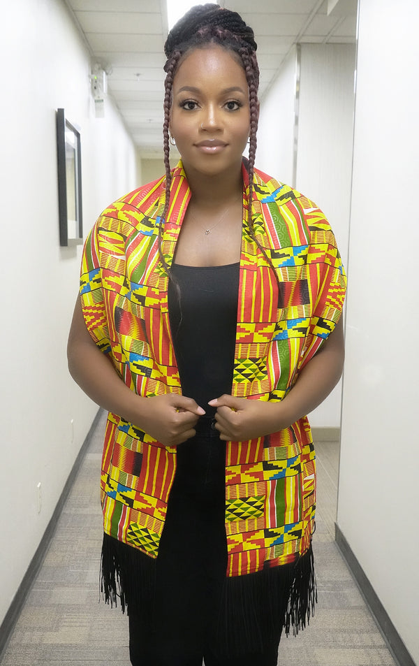 Pelumi  Unisex African print kente scarf