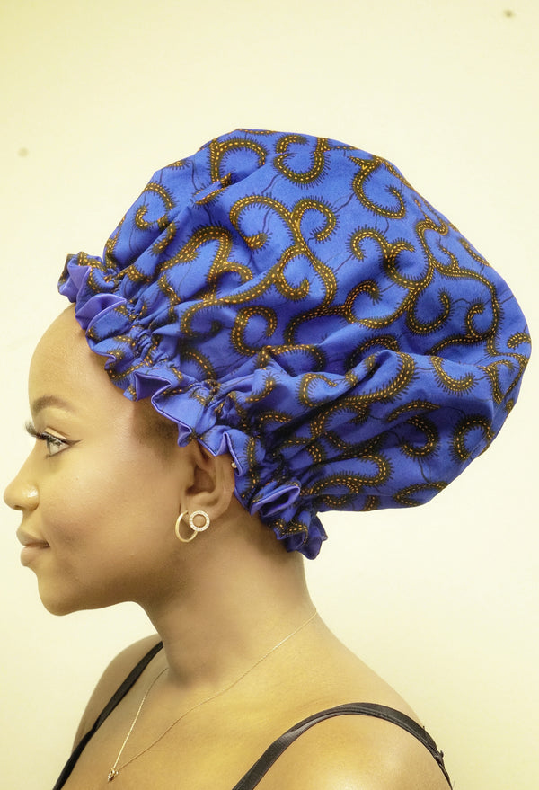 African print bonnet/ Abies bonnet