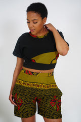 ERHUS African Print matching Short and Top
