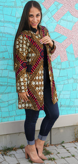 Zawadi African Print Kimono