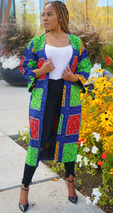 Akinyi African Print Kimono
