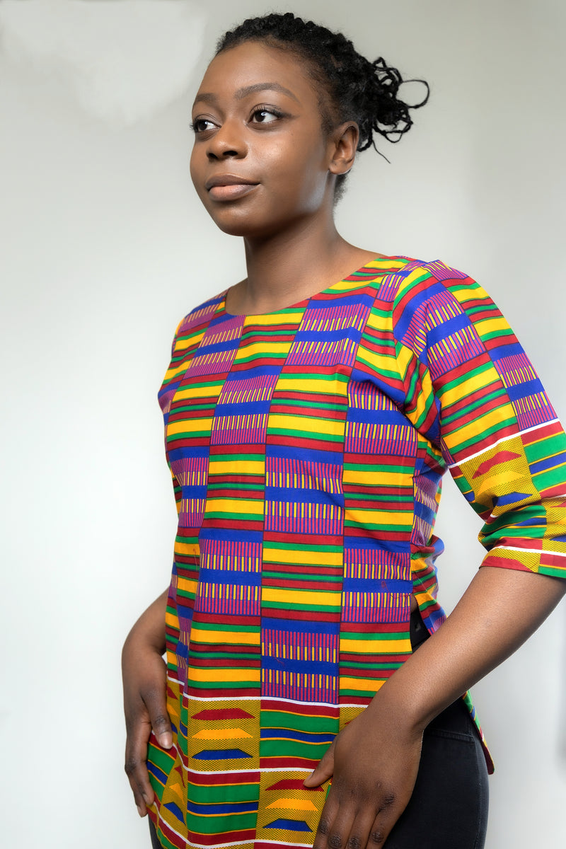 Africa Print Female  Kente tops