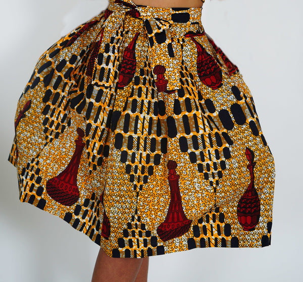 METE African Print Skirt