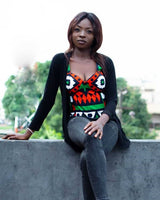 Amenze African print corset cami top