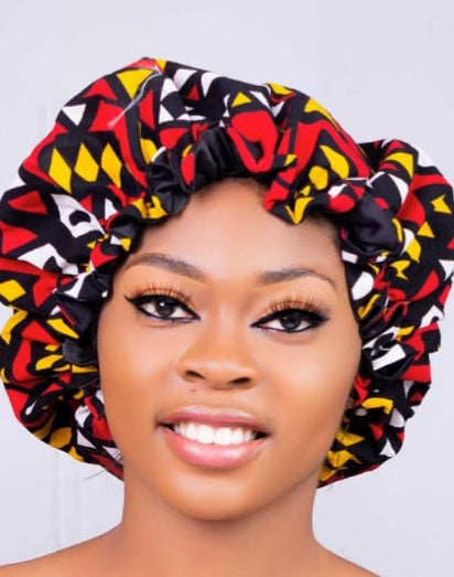 African print bonnet/ Eki bonnet