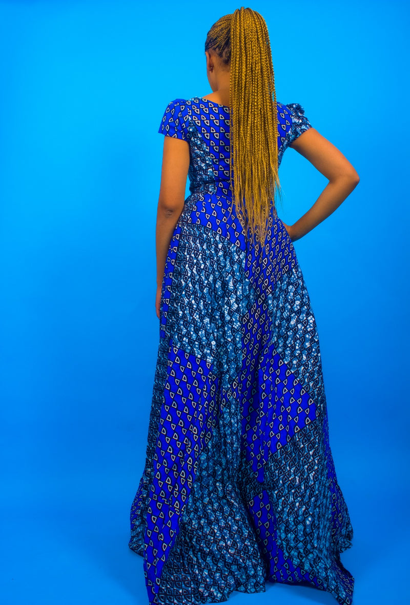 TESHI African Print  Maxi Dress